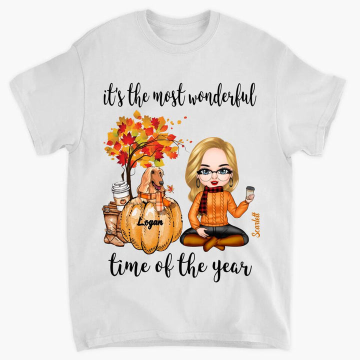 Personalized T-shirt - Gift For Dog Lover - It's The Most Wonderful Time Of The Year