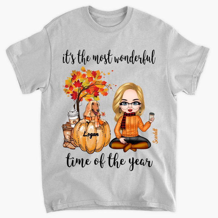 Personalized T-shirt - Gift For Dog Lover - It's The Most Wonderful Time Of The Year
