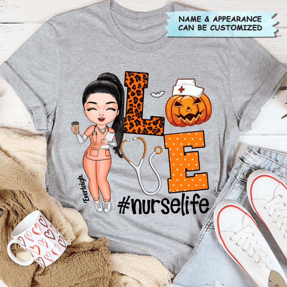 Personalized T-shirt - Gift For Nurse - Love Nurse Life