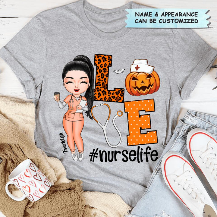 Personalized T-shirt - Gift For Nurse - Love Nurse Life
