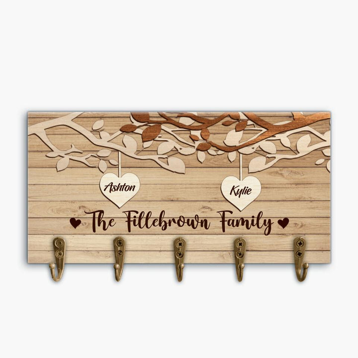 Personalized Key Holder - Gift For Family - Family Tree