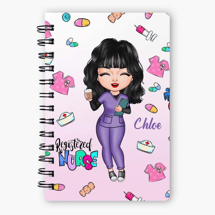 Personalized Spiral Journal - Gift For Nurse - Being A Registered Nurse