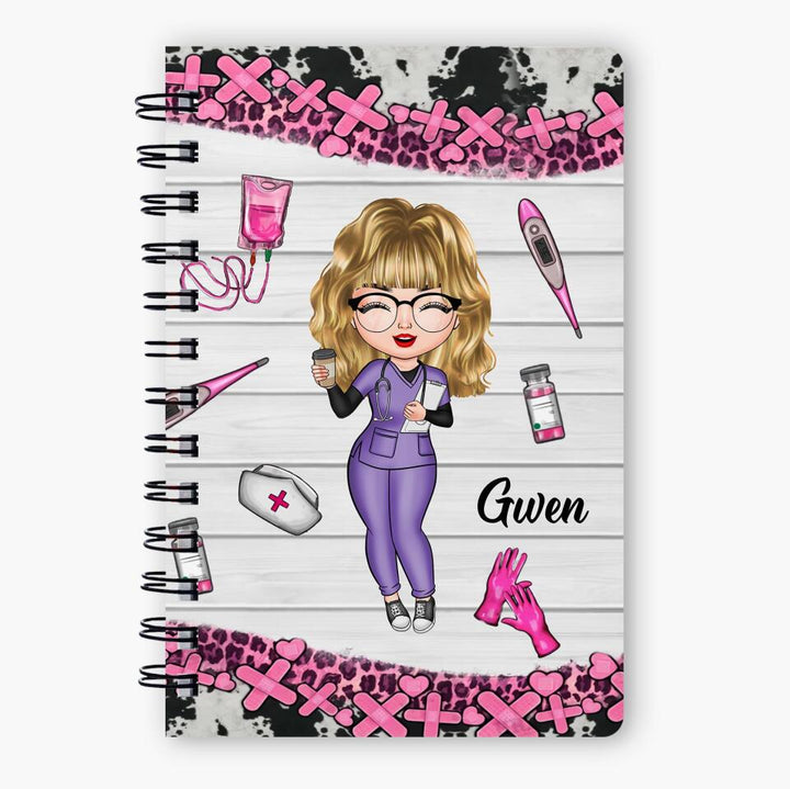 Personalized Spiral Journal - Gift For CNA - Heartbeat Of Long-Term Care