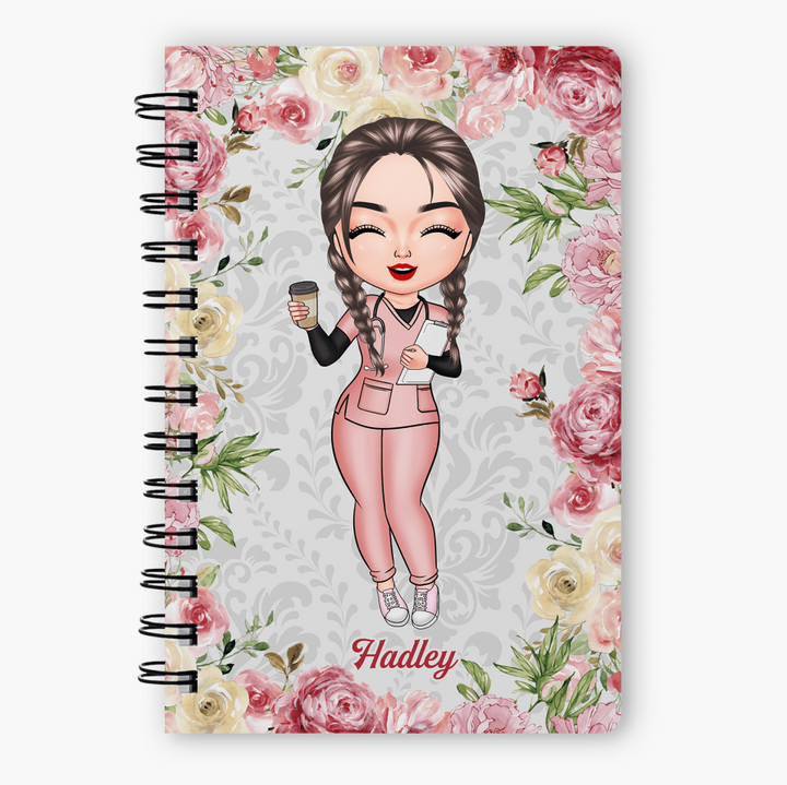 Personalized Spiral Journal - Gift For Nurse - Work Of Heart