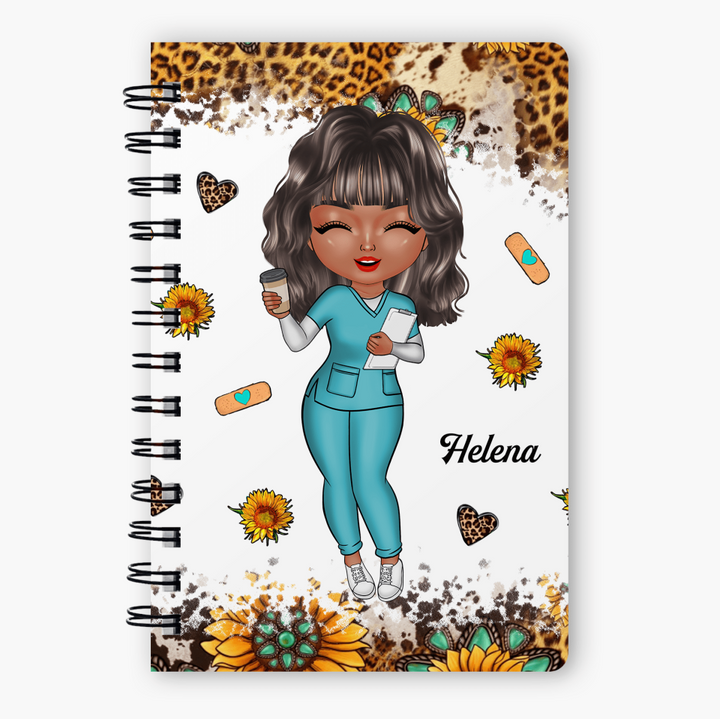 Personalized Spiral Journal - Gift For CNA - Nutrition Facts