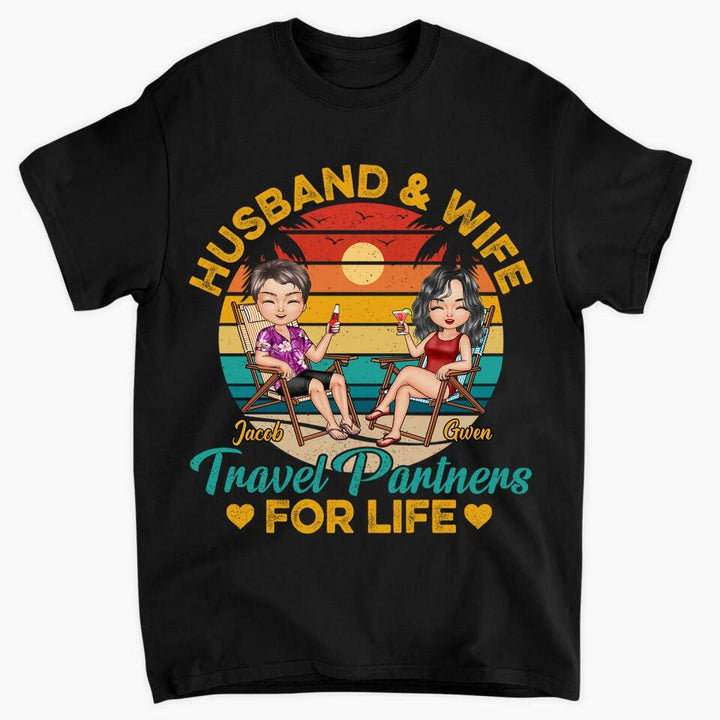 Personalized T-shirt - Gift For Couple - Travel Partners For Life