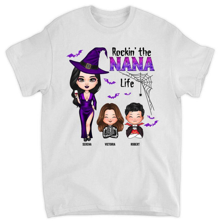 Personalized T-shirt - Gift For Grandma - Rockin' The Nana Life