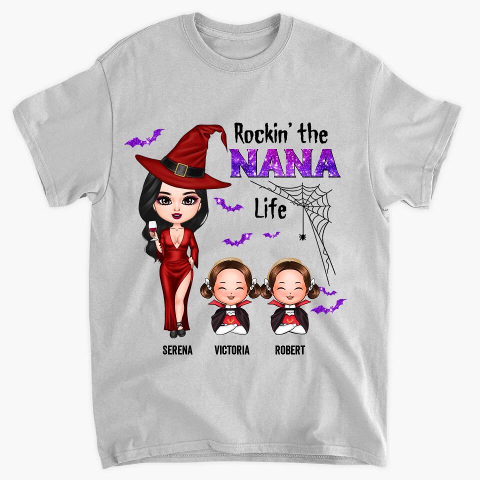 Personalized T-shirt - Gift For Grandma - Rockin' The Nana Life