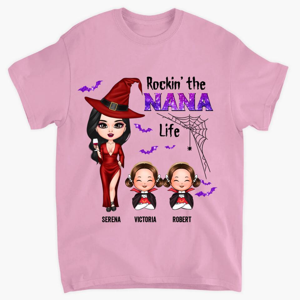 Personalized T-shirt - Gift For Grandma - Rockin' The Nana Life