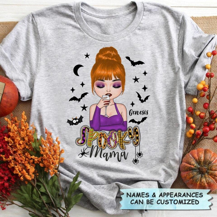 Personalized T-shirt - Gift For Mom - Spooky Mama