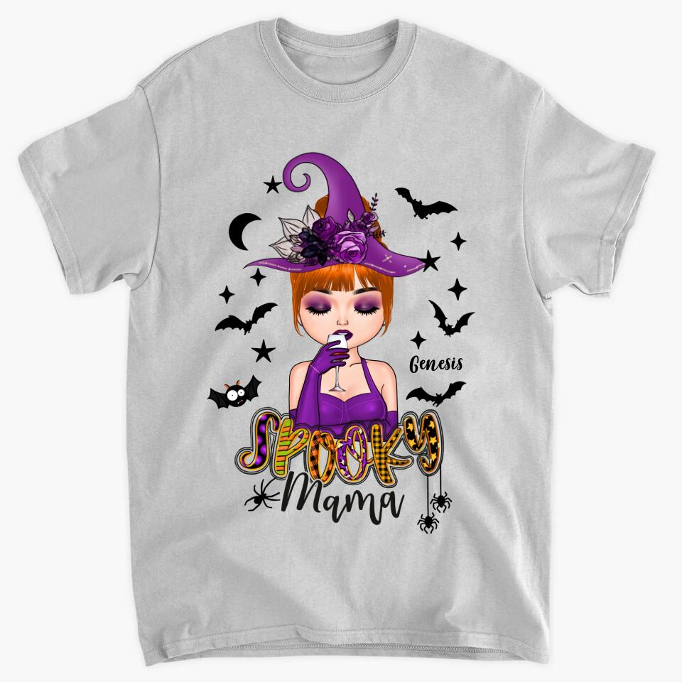 Personalized T-shirt - Gift For Mom - Spooky Mama