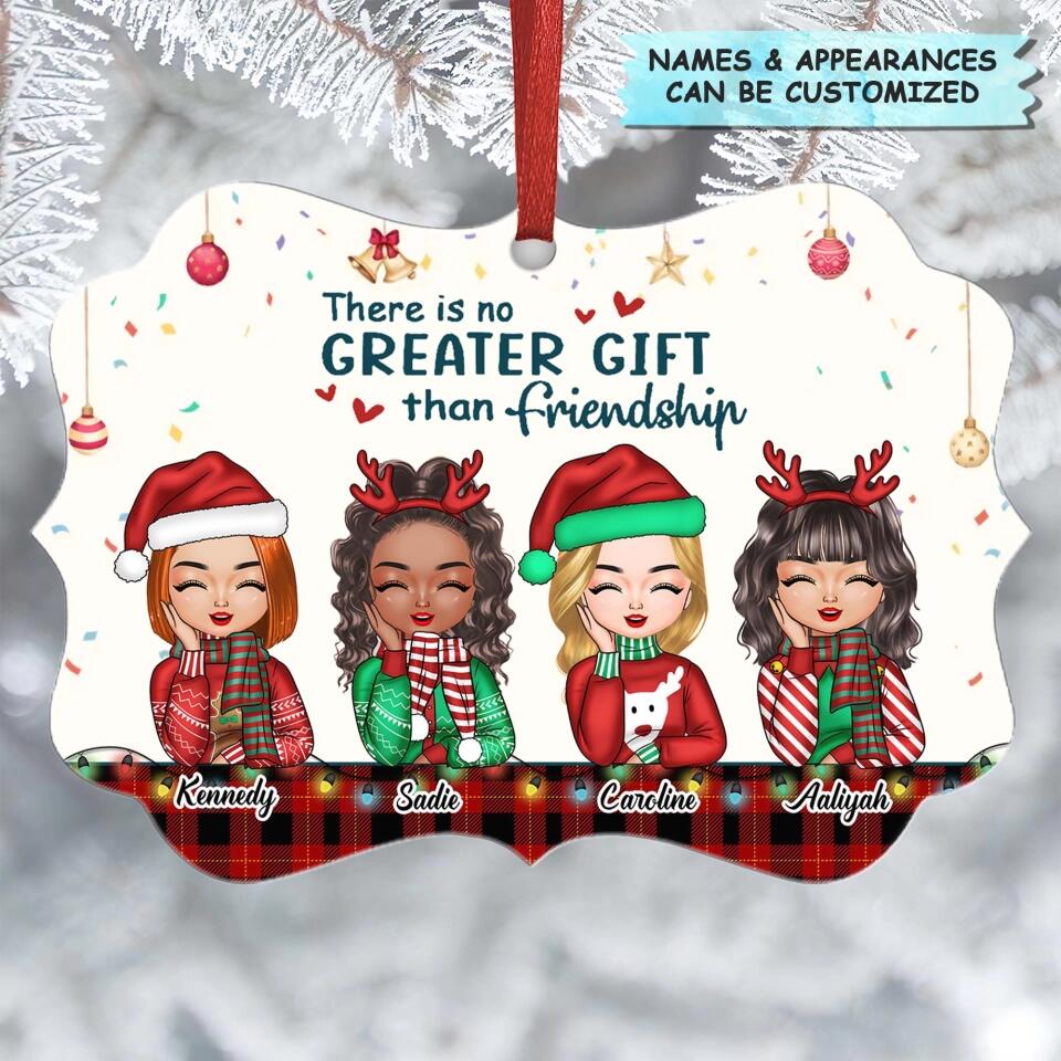 Personalized Aluminium Ornament - Gift For Friend - There's No Greater Gift Than Friendship