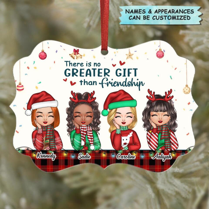 Personalized Aluminium Ornament - Gift For Friend - There's No Greater Gift Than Friendship