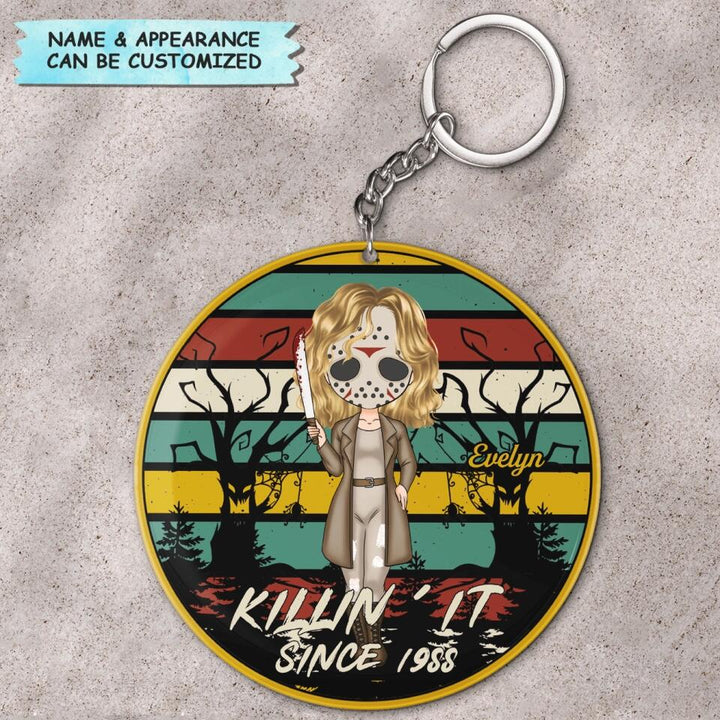Personalized Keychain - Gift For Halloween - Killin' It