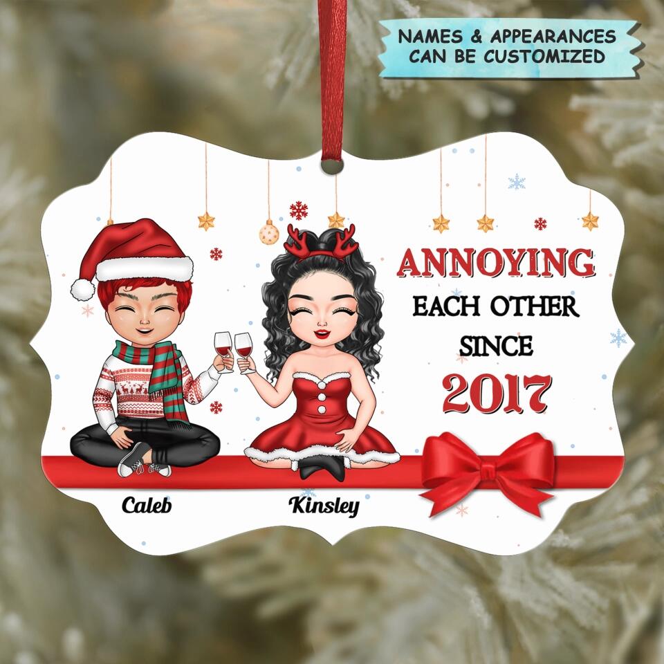 Personalized Aluminium Ornament - Gift For Couple - Annoying Each Other