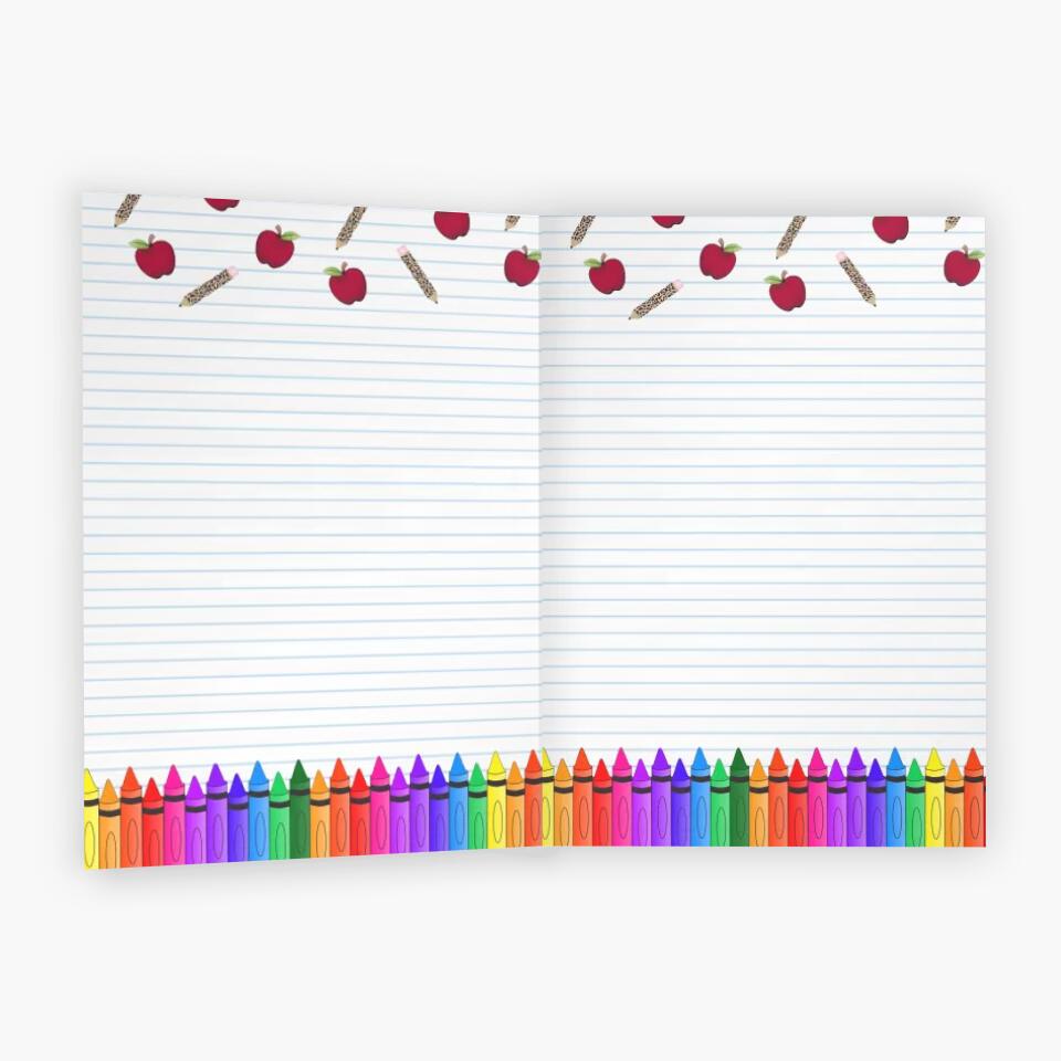 Personalized Greeting Card - Gift For Teacher - Thank You For Being A Great Teacher