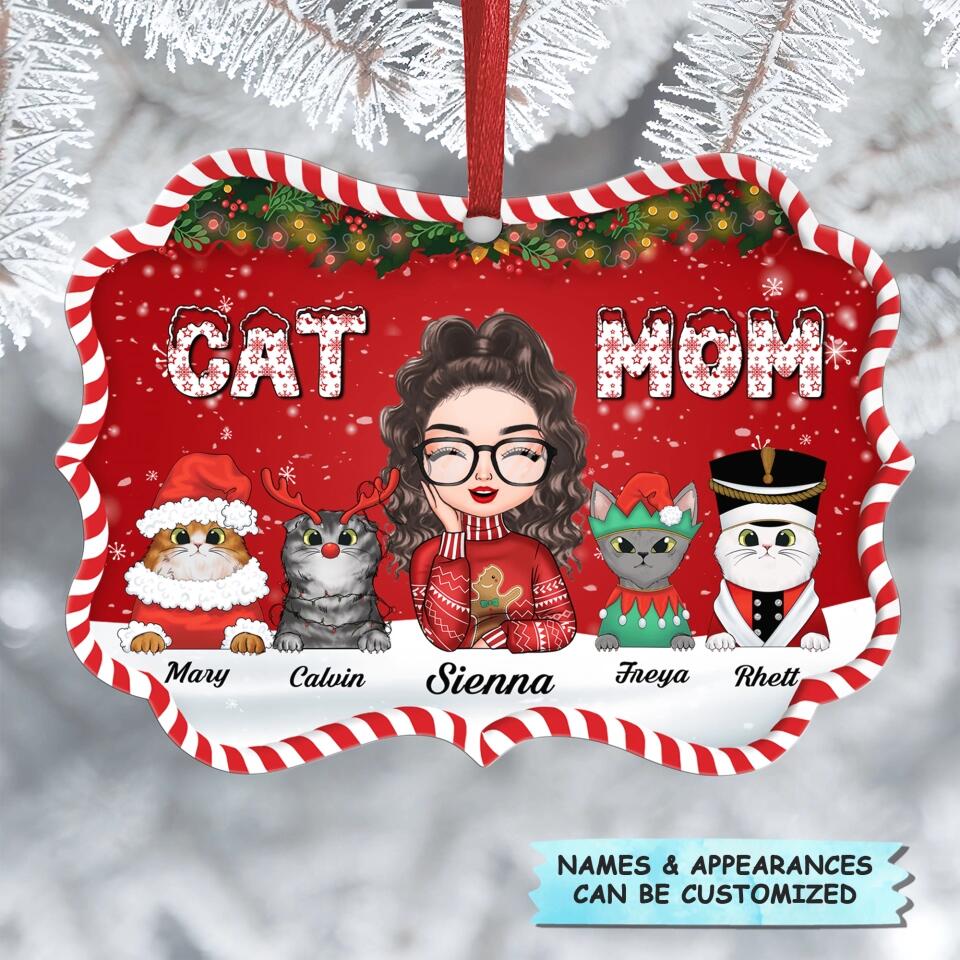 Personalized Aluminium Ornament - Gift For Cat Lover - Cat Mom