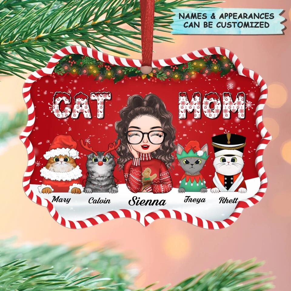 Personalized Aluminium Ornament - Gift For Cat Lover - Cat Mom