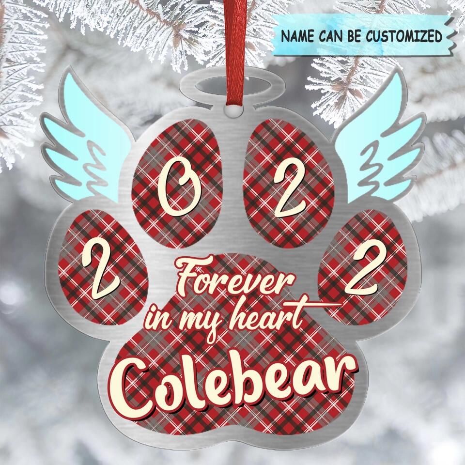 Personalized Aluminium Ornament - Gift For Dog Lover, Dog Mom, Dog Dad - Forever In My Heart