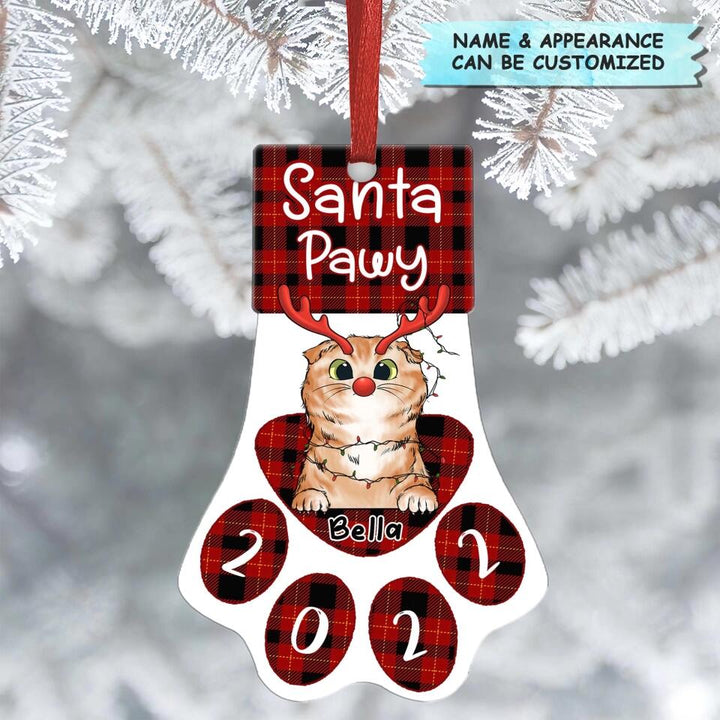 Personalized Aluminium Ornament - Gift For Cat Lover - Cat Stocking Christmas