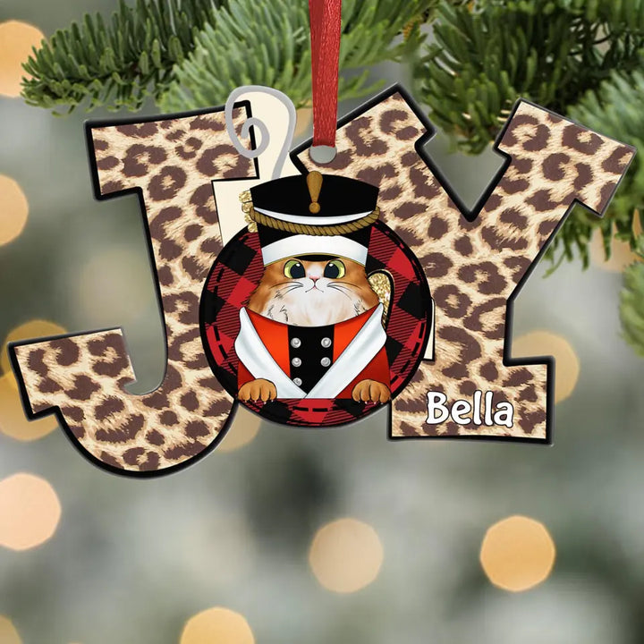 Personalized Aluminium Ornament - Gift For Pet Lover - Joy Christmas