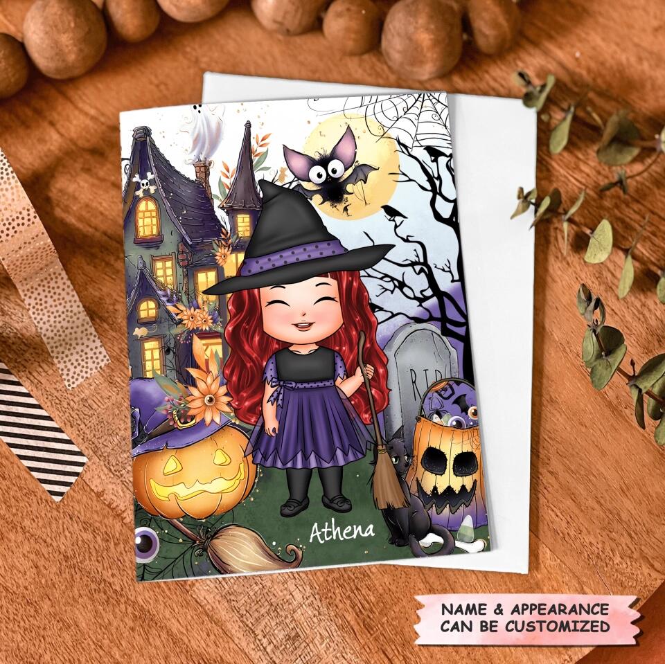 Personalized Greeting Card - Gift For Kid - Spooky Halloween