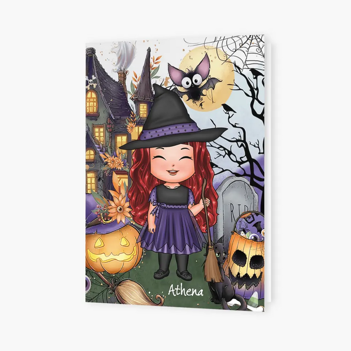 Personalized Greeting Card - Gift For Kid - Spooky Halloween