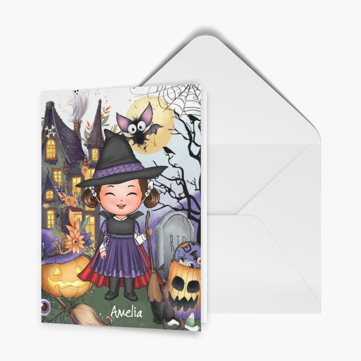 Personalized Greeting Card - Gift For Kid - Spooky Halloween