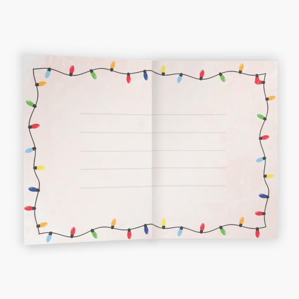 Personalized Greeting Card - Gift For Couple - I Love You To The Moon And Back