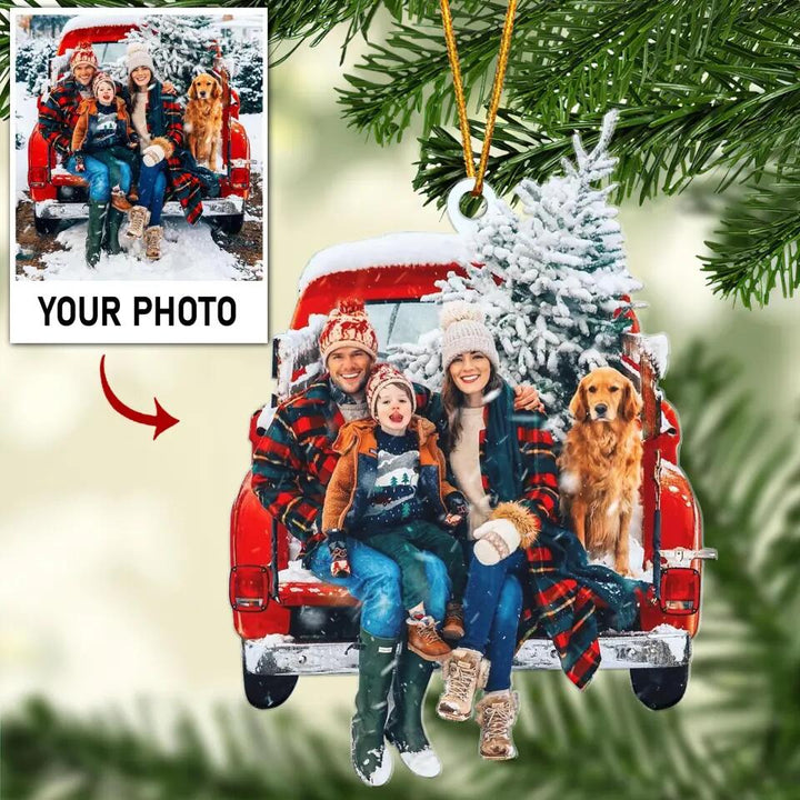 Personalized Mica Ornament - Gift For Family Member - Merry Christmas Everyone