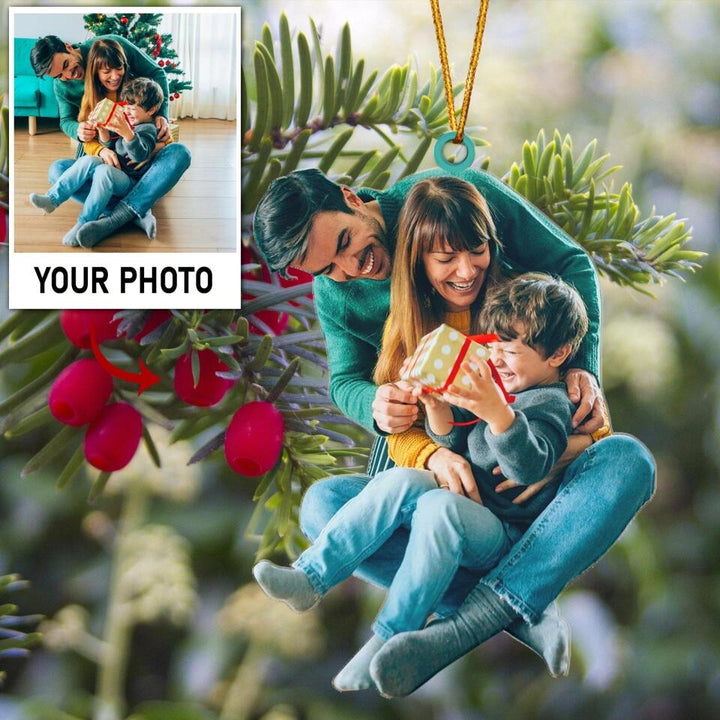 Personalized Mica Ornament - Gift For Family Member - Merry Christmas Everyone