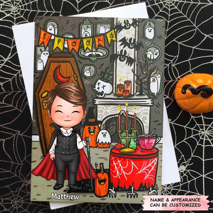 Personalized Greeting Card - Gift For Kid - Spooky Season