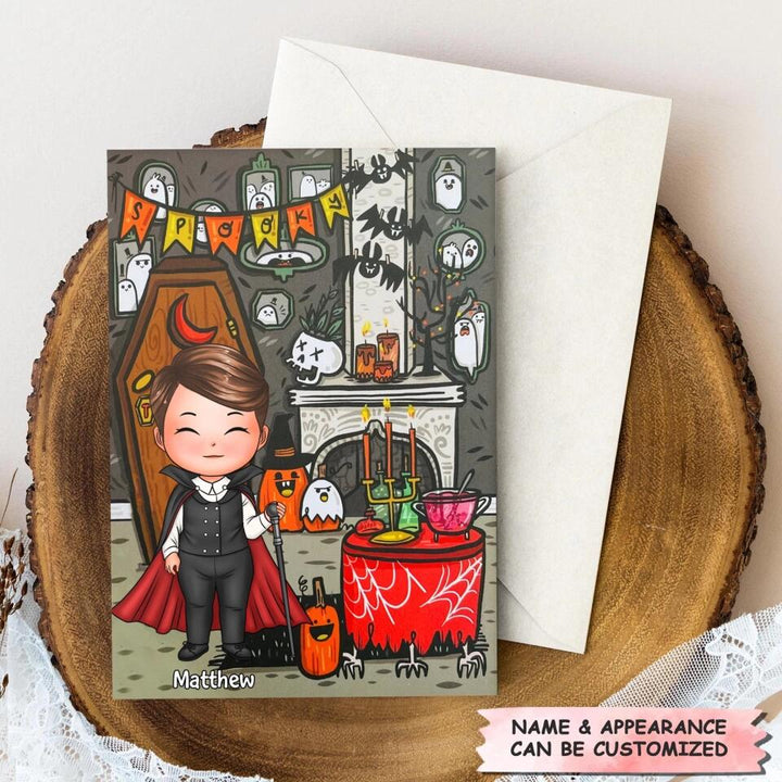 Personalized Greeting Card - Gift For Kid - Spooky Season