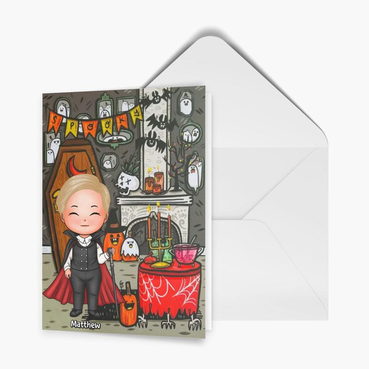 Personalized Greeting Card - Gift For Kid - Spooky Season