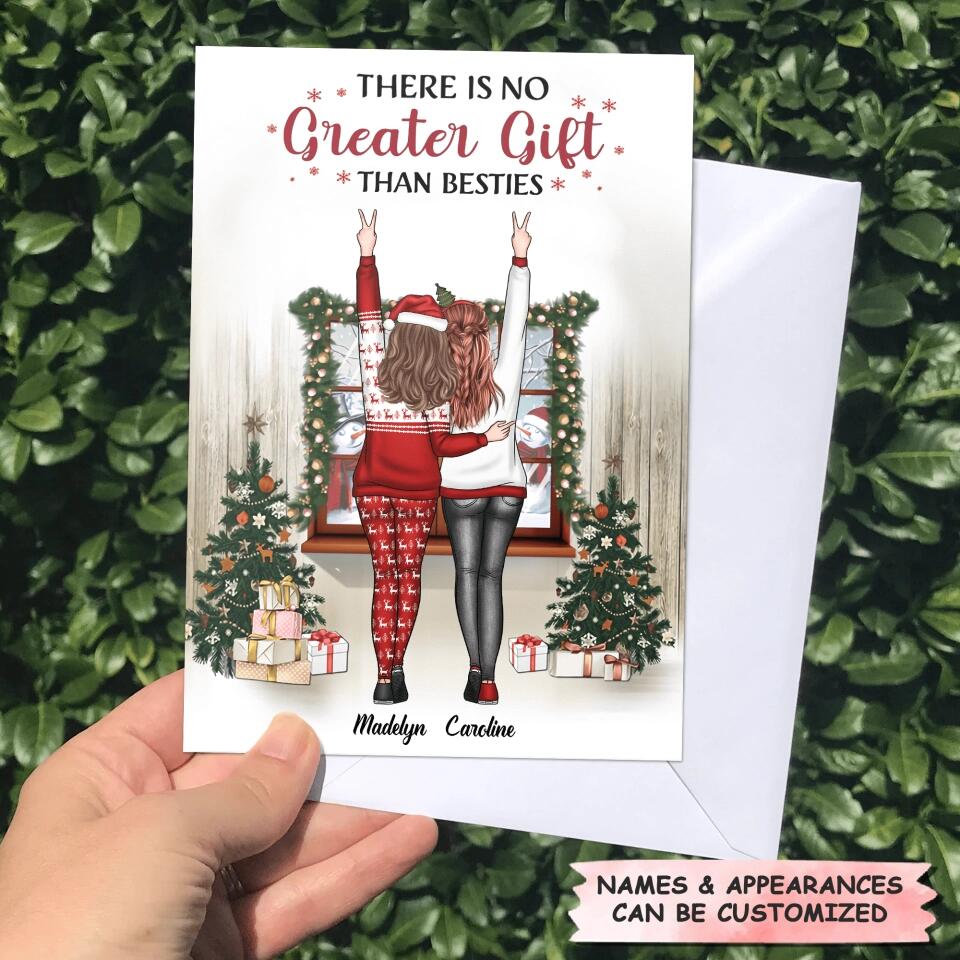 Personalized Greeting Card - Gift For Friend - There's No Greater Gift Than Besties