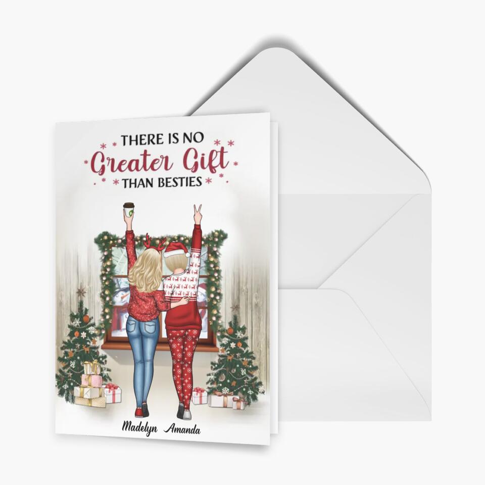 Personalized Greeting Card - Gift For Friend - There's No Greater Gift Than Besties
