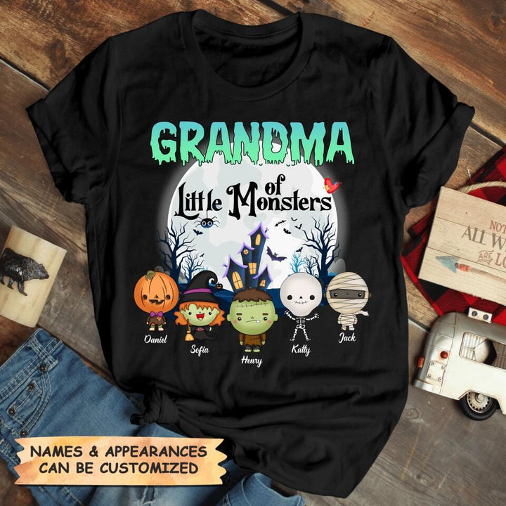Personalized T-shirt - Gift For Grandma - Grandma Of Little Monsters