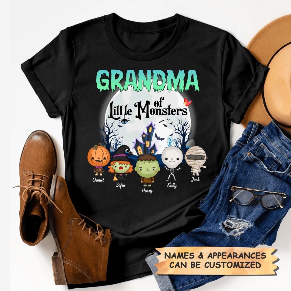 Personalized T-shirt - Gift For Grandma - Grandma Of Little Monsters