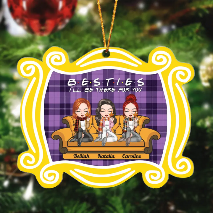 Personalized Mica Ornament - Gift For Friend - Besties