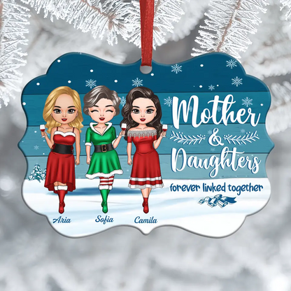 Personalized Aluminium Ornament - Gift For Mom - Forever Linked Together