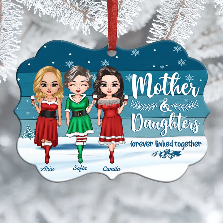 Personalized Aluminium Ornament - Gift For Mom - Forever Linked Together