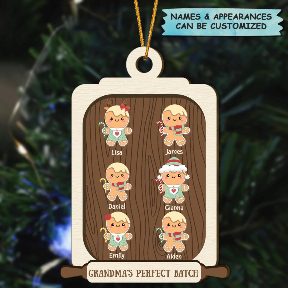 Personalized Wood Ornament - Gift For Grandma - Grandma's Perfect Batch