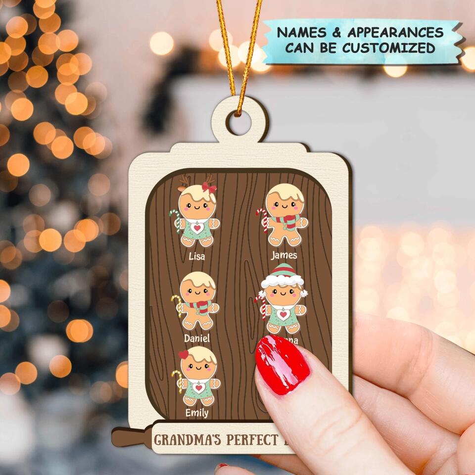 Personalized Wood Ornament - Gift For Grandma - Grandma's Perfect Batch