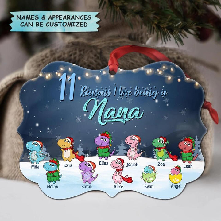 I Love Being A Nana - Personalized Aluminium Ornament - Gift For Grandma