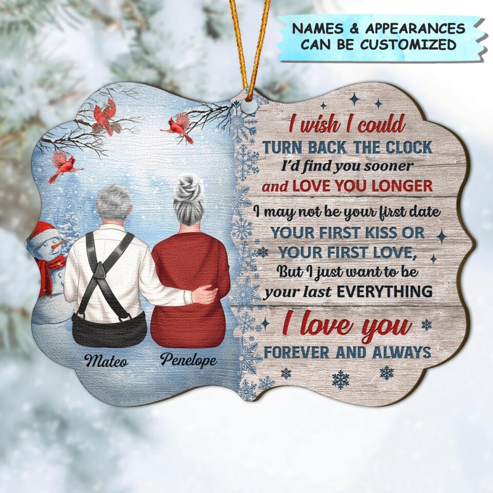 Personalized Wood Ornament - Gift For Couple, Wife, Husband - I Love You Forever And Always