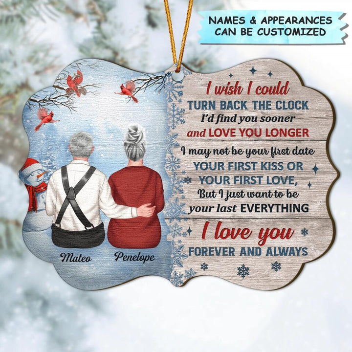 Personalized Wood Ornament - Gift For Couple, Wife, Husband - I Love You Forever And Always