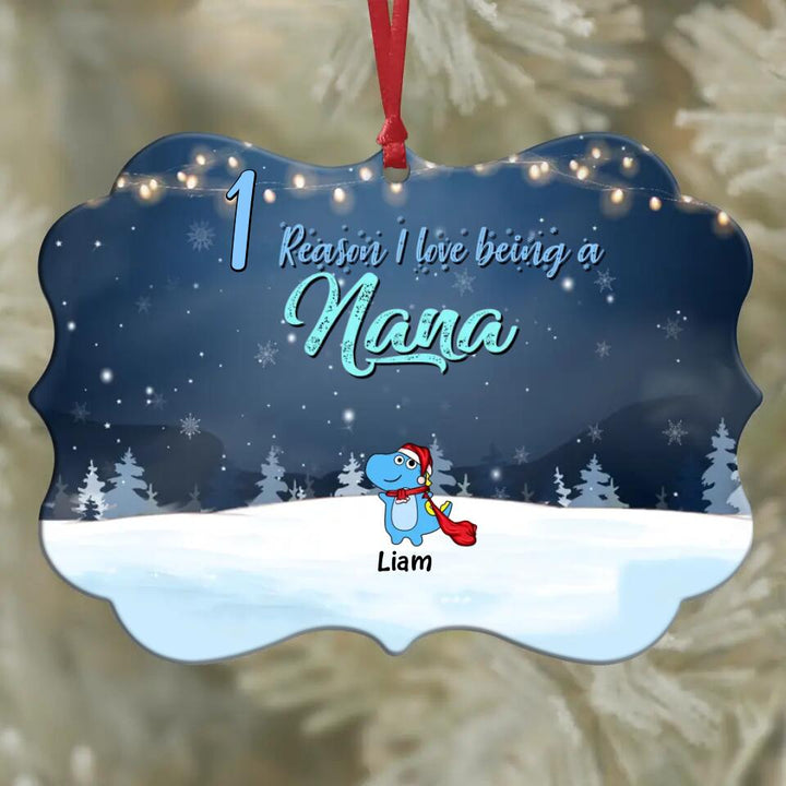 I Love Being A Nana - Personalized Aluminium Ornament - Gift For Grandma