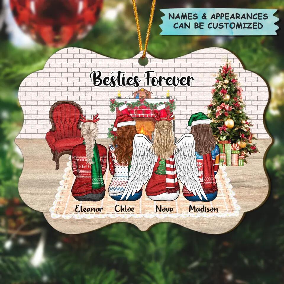 Personalized Wood Ornament - Gift For Family Member - Sisters Always Sisters