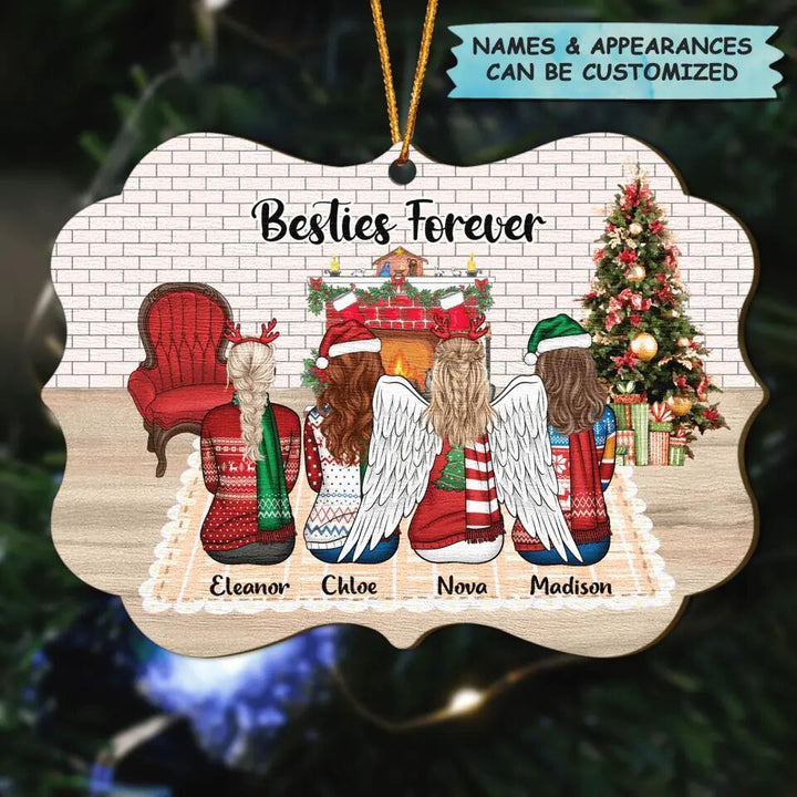 Personalized Wood Ornament - Gift For Family Member - Sisters Always Sisters
