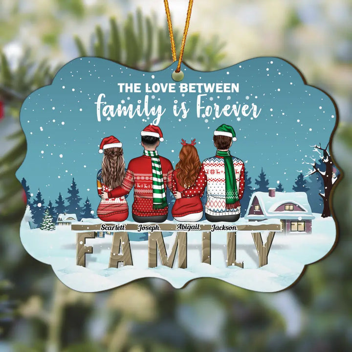 Personalized Wood Ornament - Gift For Family,  Family Member - Our Family